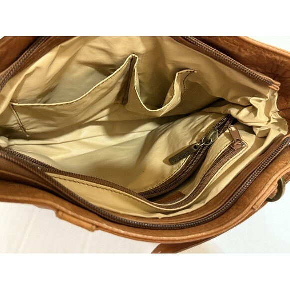 Vera Pelle Avorio Women’s Shoulder Bag Purse Brown Leather from Italy MRSP $150 - Picture 16 of 16